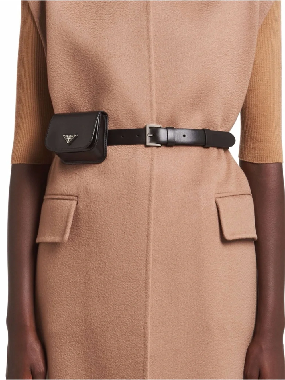 Prada Black Leather Belt Bag! New with stickers on! - Picture 2 of 2